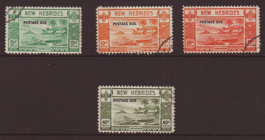 ENGLISH:  1938 Postage Due 5c To 40c SG D6/9, With Fine Favour Cds's. (4 Stamps) For More Images, Please Visit Http://ww - Autres & Non Classés