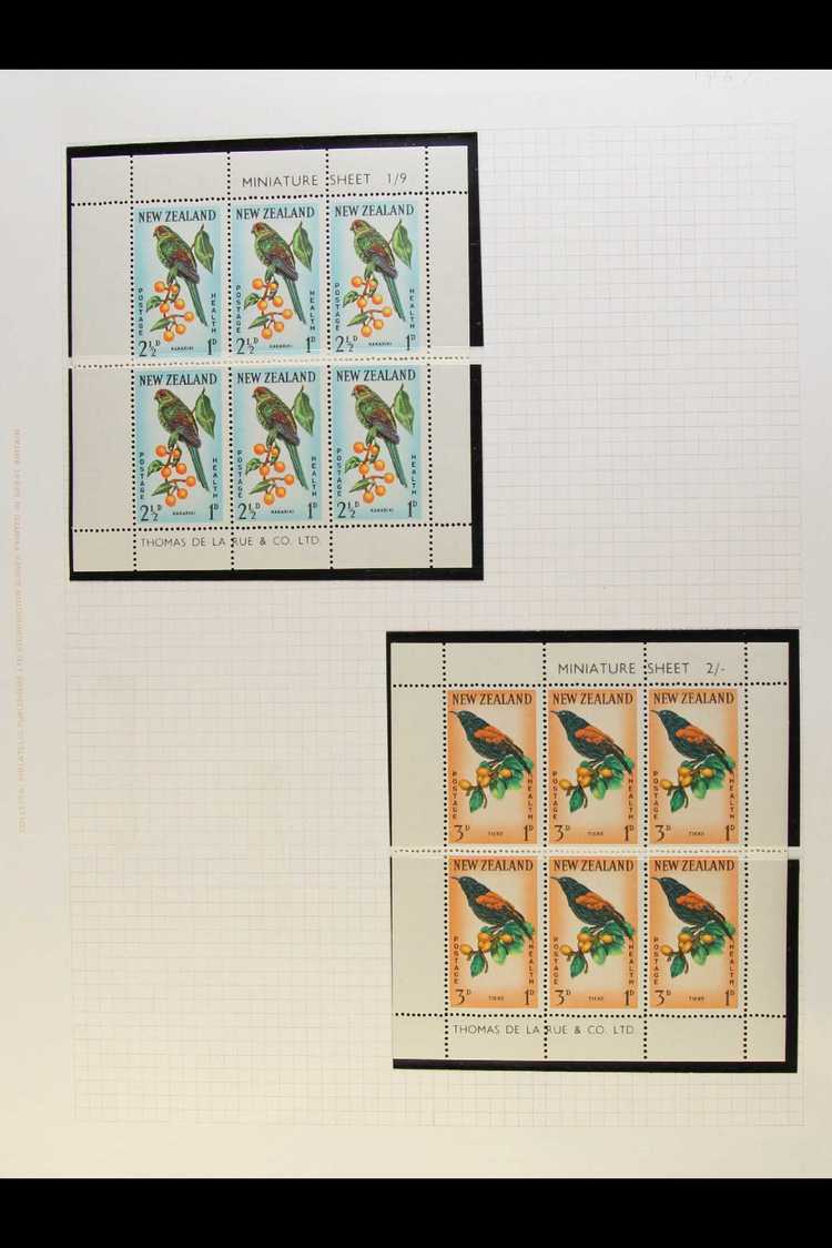 HEALTH MINIATURE SHEETS  1957-83 Complete Never Hinged Mint Collection Including 1957 Sets With Both Watermarks. Lovely  - Otros & Sin Clasificación