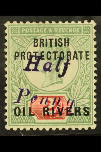 1893  ½d On 2d Green And Carmine, Type 7 Surcharge In Violet, SG 20, Very Fine Used. BPA Certificate. For More Images, P - Autres & Non Classés