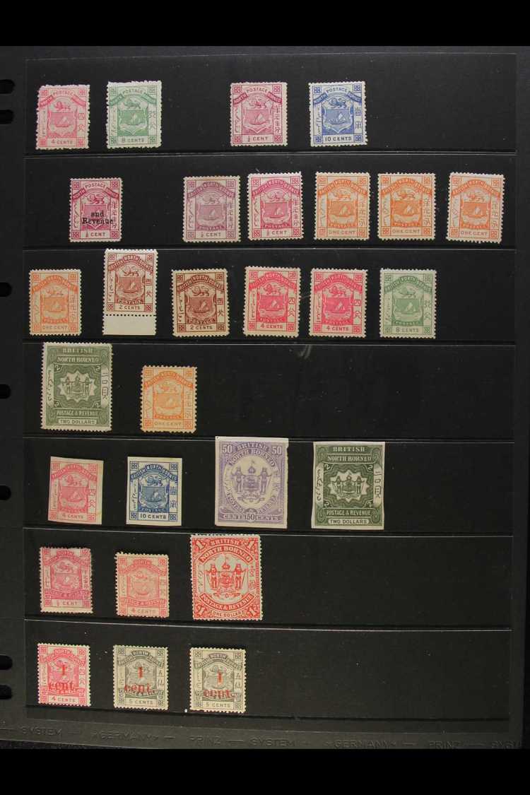 1883-1945 MINT/UNUSED RANGE ON STOCKLEAVES  Some Mixed Condition (including Several 19th Century Without Gum), And Occas - Bornéo Du Nord (...-1963)