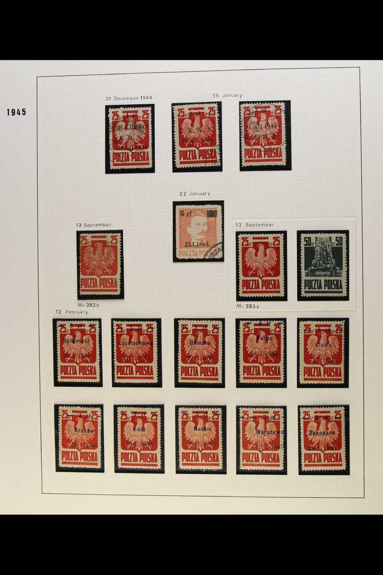 1944-1948 ATTRACTIVE COMPREHENSIVE COLLECTION  In Hingeless Mounts On Leaves, Some Fine Mint But Mostly Fine Used All Di - Otros & Sin Clasificación