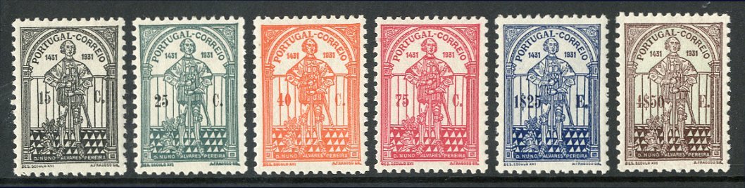 1931  Nuno Alvares Set Complete, SG 859/864, Very Fine Well Centered Mint. (6 Stamps) For More Images, Please Visit Http - Autres & Non Classés