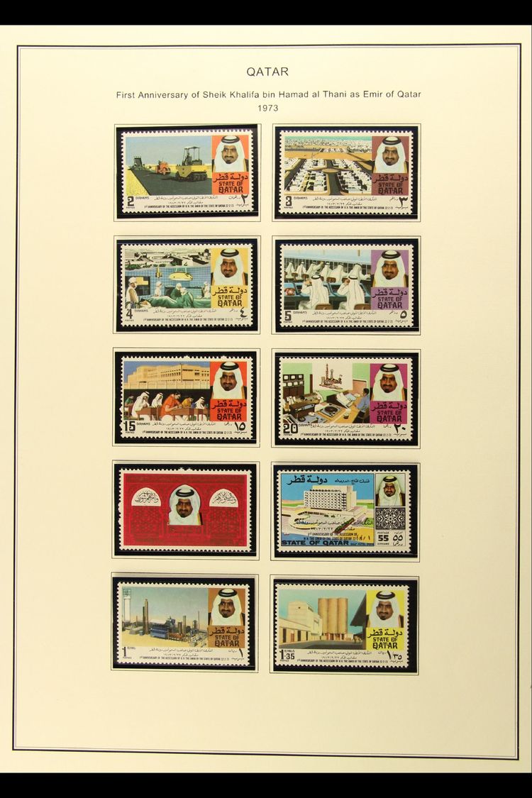 1973-1980  SUPERB NEVER HINGED MINT  All Different Collection. A Delightful Array Of Complete Sets Including 1973 Access - Qatar
