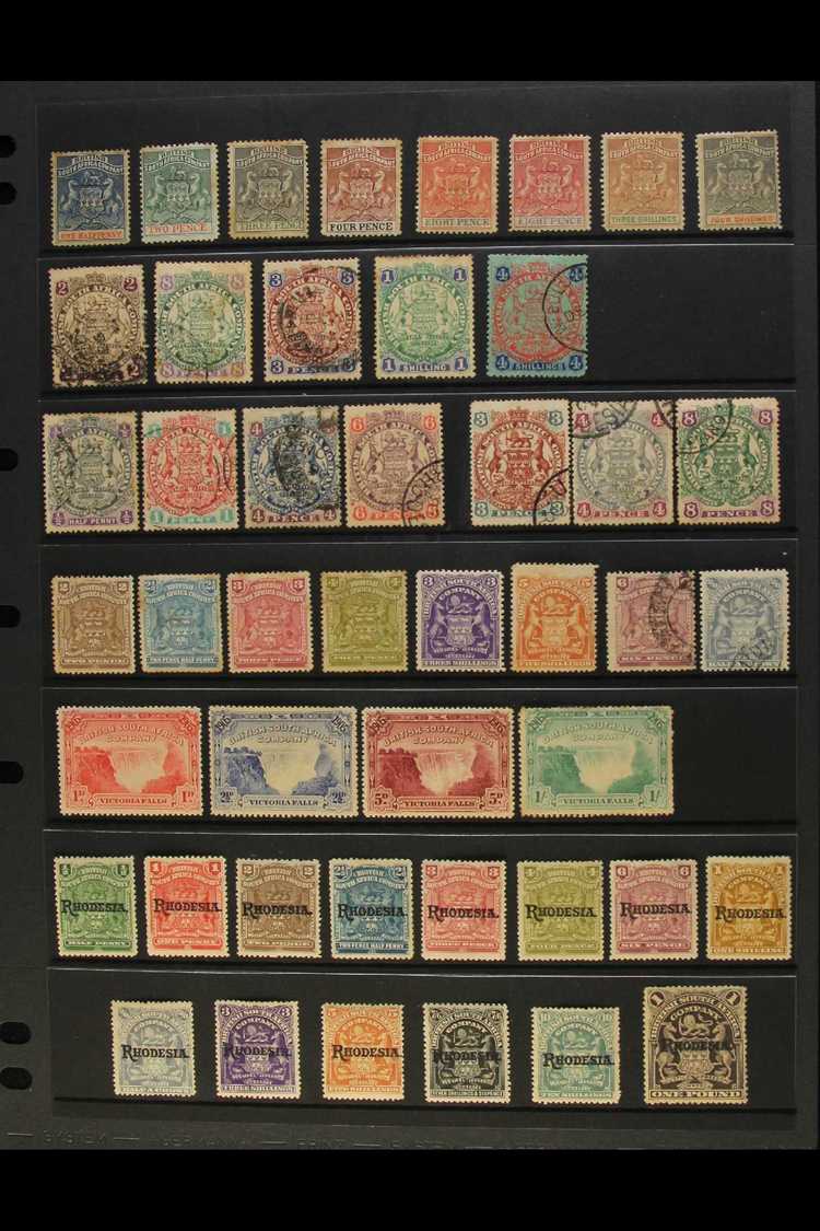 1892-1912 MINT & USED COLLECTION  On A Stockpage. Includes 1892-4 Set Plus 8d Shade, 1896-97 Arms Range Mint Or Used To  - Otros & Sin Clasificación