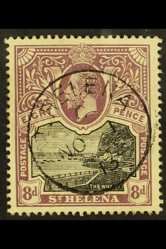 1912-16  8d Black & Dull Purple, SG 78, Very Fine Used. For More Images, Please Visit Http://www.sandafayre.com/itemdeta - Saint Helena Island