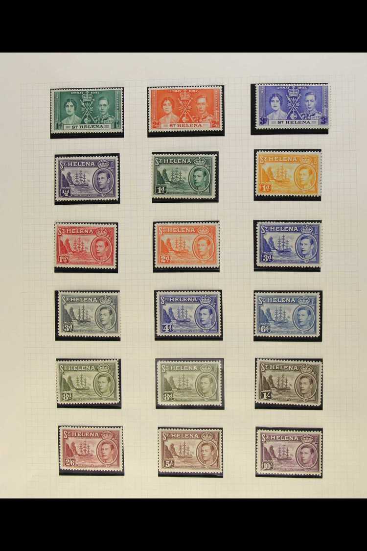 1937-70 VERY FINE MINT COLLECTION  An Attractive Collection On Album Pages With Many Stamps Being Never Hinged, Includes - Isla Sta Helena