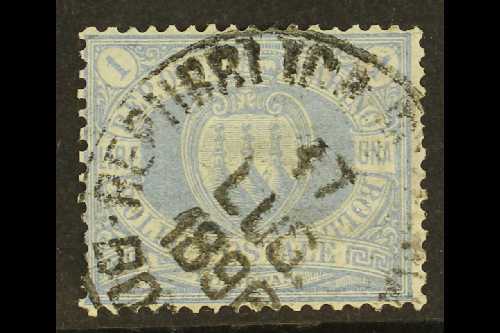 1894 - 99  1L Ultramarine, Sass 31, Very Fine Used. Lovely Copy Of This Delicate Stamp. For More Images, Please Visit Ht - Autres & Non Classés