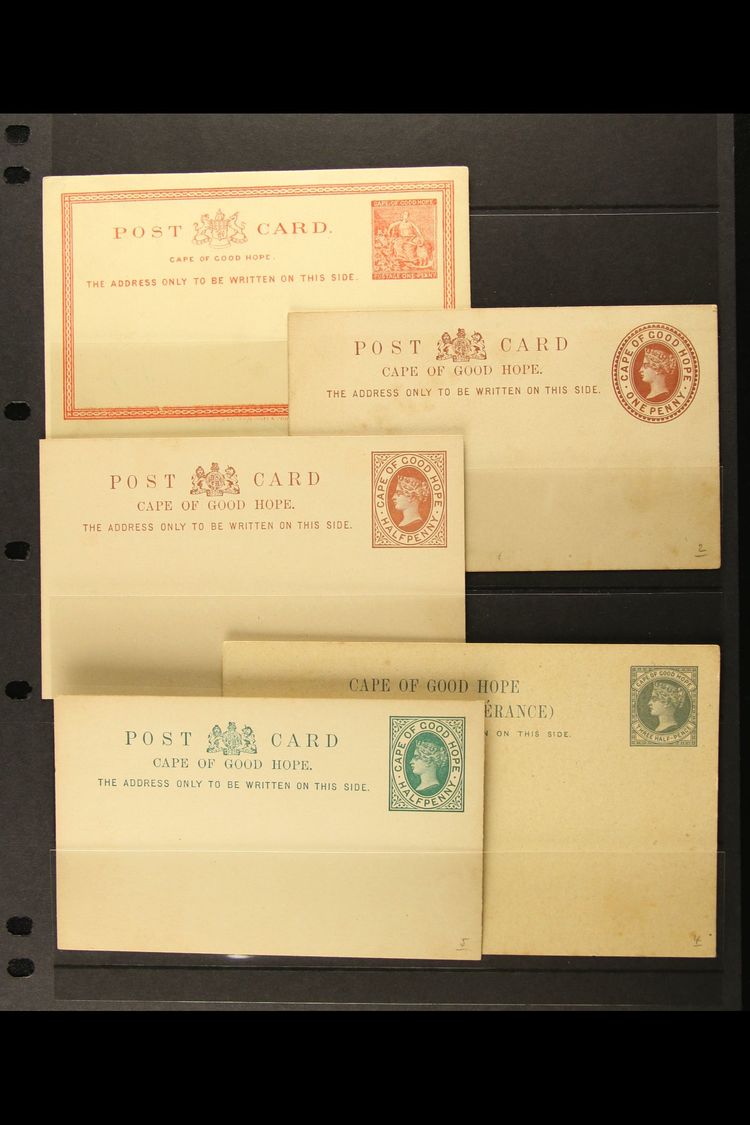 CAPE OF GOOD HOPE  1878-1909 POSTAL STATIONERY COLLECTION. An Attractive, All Different, Unused Collection Including 187 - Unclassified