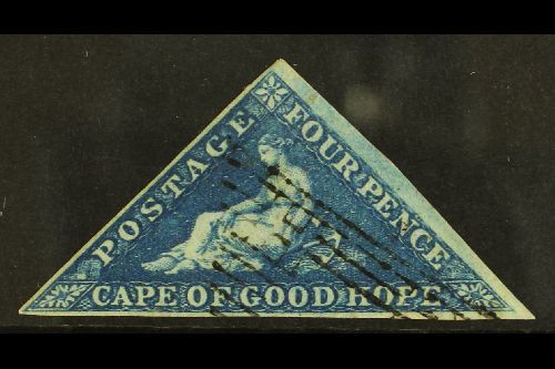 CAPE OF GOOD HOPE  1855-63 4d Blue, SG 6a, Very Fine Used For More Images, Please Visit Http://www.sandafayre.com/itemde - Non Classés