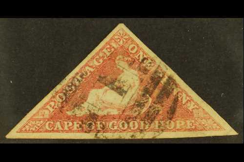 CAPE OF GOOD HOPE  1855-63 1d Rose, SG 5a, Very Fine Used With 3 Large Margins & Light Numeral Cancellation For More Ima - Non Classés