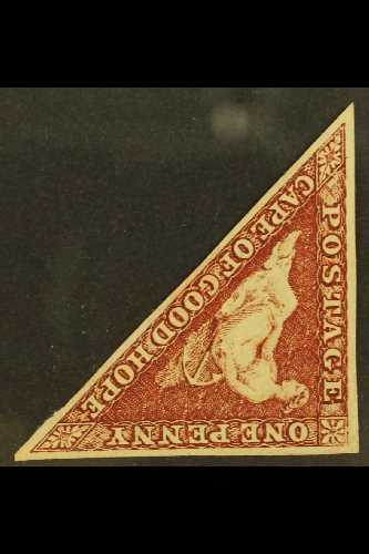 CAPE OF GOOD HOPE  1863-64 1d Brownish Red "Sideways Watermark", SG 18ca, Mint Without Gum & 3 Margins. Cat £750 For Mor - Ohne Zuordnung