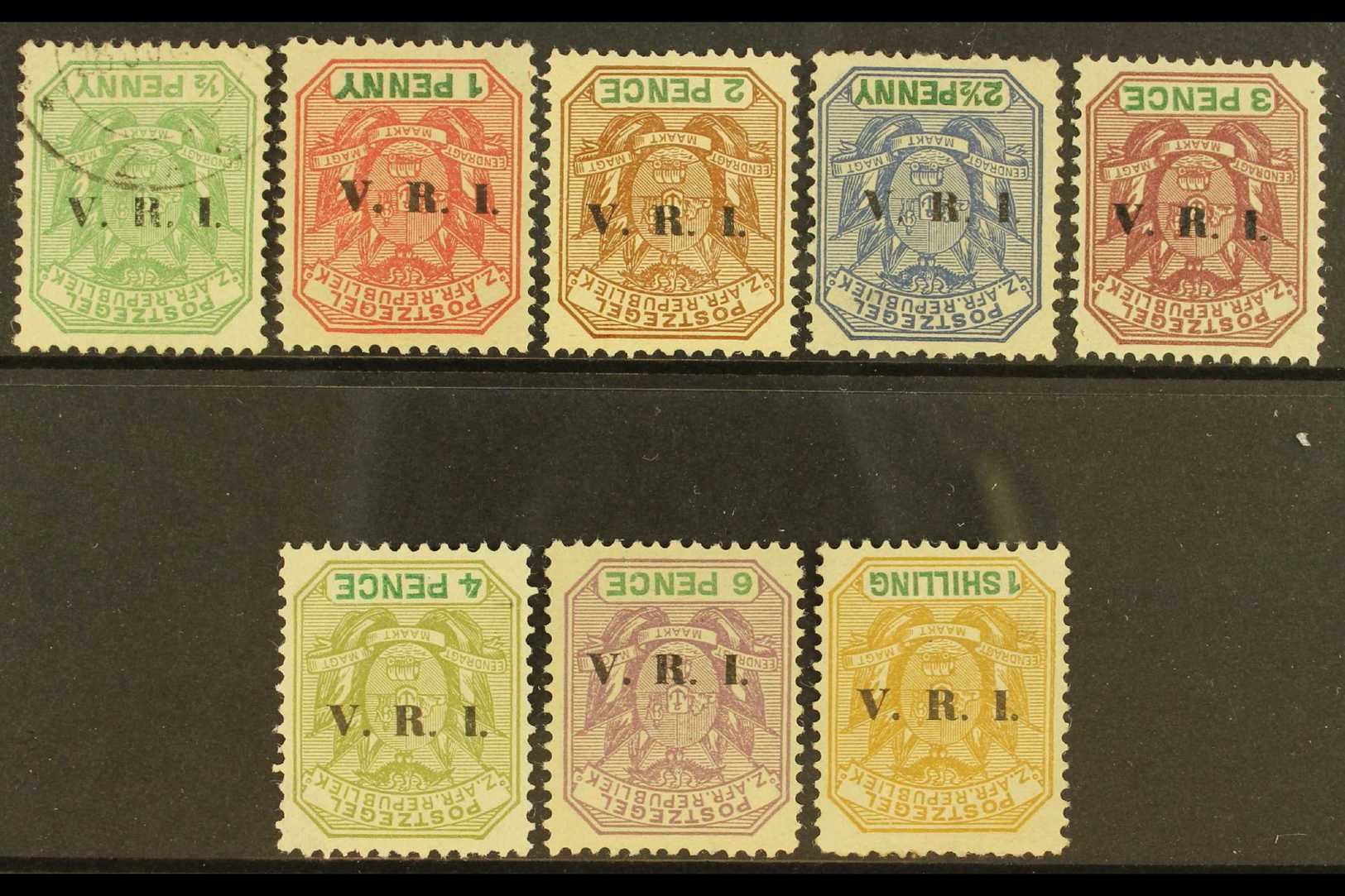 TRANSVAAL  1900 "V.R.I." OVERPRINT INVERTED Set Of All Known Values Complete, SG 226d/33d, Fine Mint With The ½d Used, A - Sin Clasificación