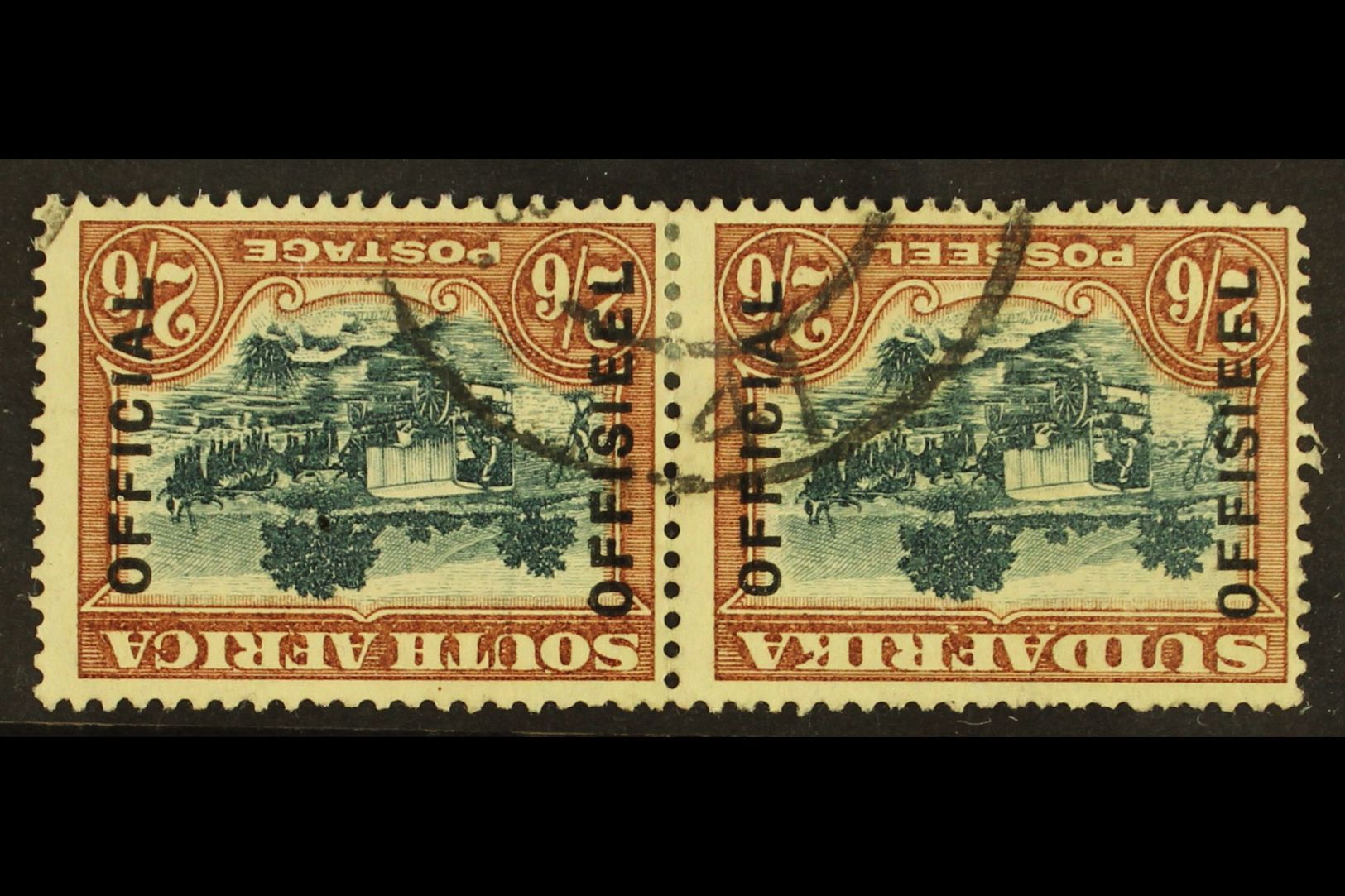 OFFICIALS  1930-47 2s6d Green & Brown, WATERMARK INVERTED, 21mm Spacing, SG O18aw, Minor Faults, Otherwise Fine Used, Ca - Sin Clasificación