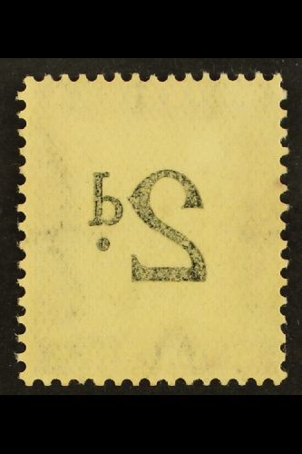 POSTAGE DUE VARIETY  1932-42 2d Black & Deep Purple, Wmk Inverted, VALUE OFFSET On Reverse, SG D23w Var, Never Hinged Mi - Sin Clasificación