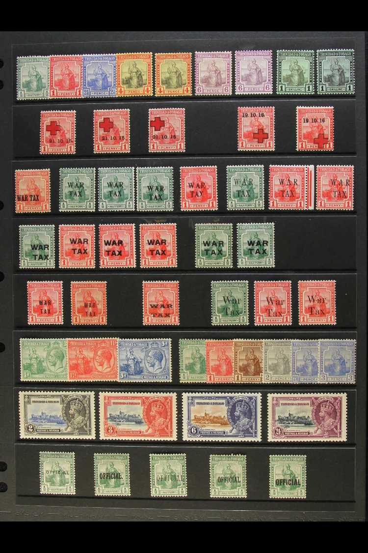 1913-35 ALL DIFFERENT MINT COLLECTION  Includes 1913-23 Set With Shades To 1s, 1915-16 1d Red Cross Range With Positiona - Trinité & Tobago (...-1961)