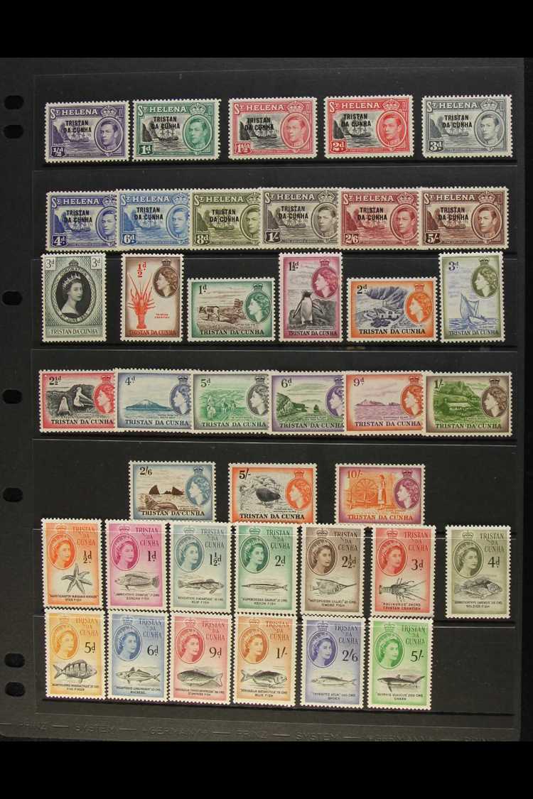 1952-1970 VERY FINE MINT  An Attractive, ALL DIFFERENT Collection Presented On Stock Pages. Includes 1952 Set To 5s, 195 - Tristan Da Cunha