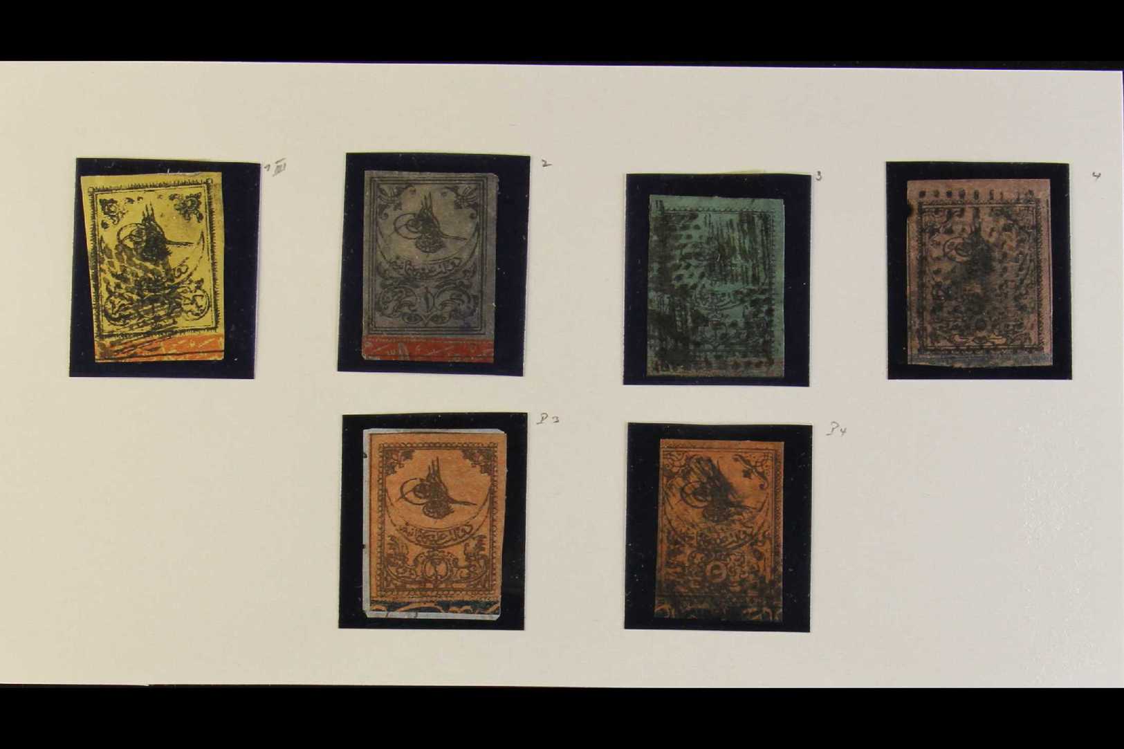 1863-1921  ALL DIFFERENT, Mostly Used Ranges In Two Approval Books, We See 1863 Basic Set, Good Range Of 1916-17 Overpri - Otros & Sin Clasificación