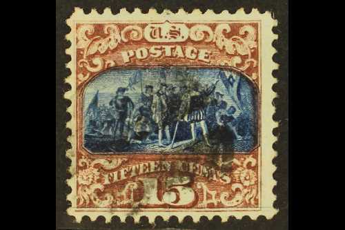 1869  15c Blue And Brown Columbus Pictorial, Type II SG 121, Scott 119, Fine And Lightly Cancelled. For More Images, Ple - Autres & Non Classés