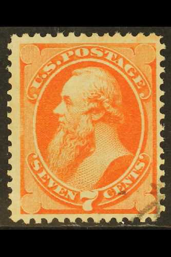 1873  7c Vermilion Stanton, SG 162, Scott 160, Superb With Part Corner Cancel.  For More Images, Please Visit Http://www - Autres & Non Classés