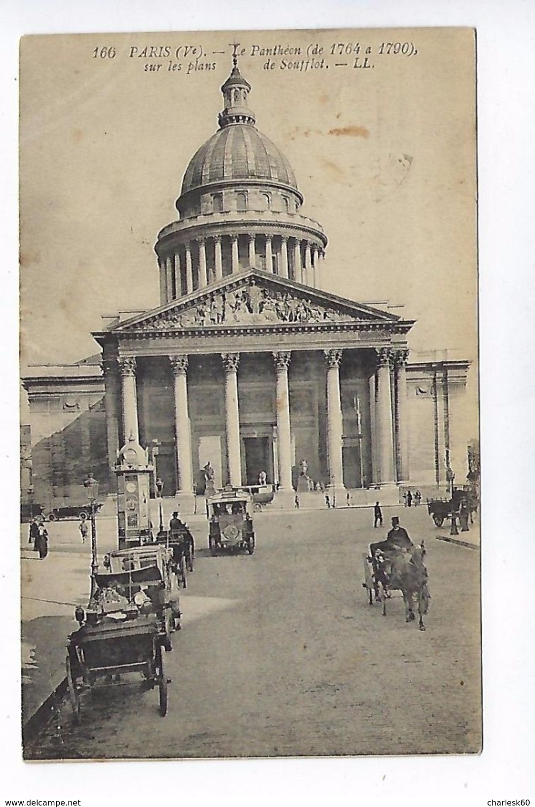 CPA Paris Le Panthéon Construit De 1764 à 1790 Soufflot LL. N° 166 - Arrondissement: 05