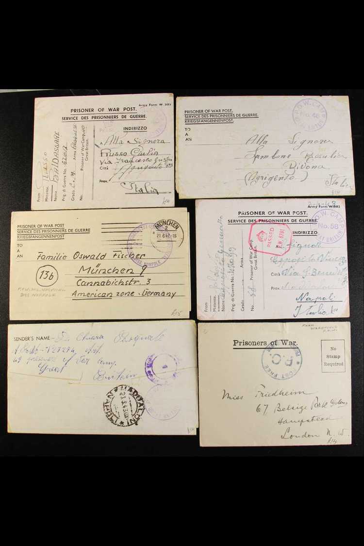 WWII PRISONER OF WAR POST  Collection Of Censored Covers And Cards From A Wide Range Of P.O.W. Camps In Great Britain. S - Autres & Non Classés