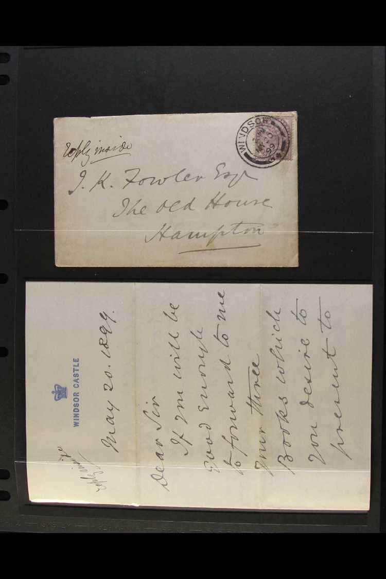 1899 WINDSOR CASTLE LETTER & COVER  (May 20th & 24th) A Small Letter Written By Sir Arthur Bigge, Private Secretary To Q - Altri & Non Classificati