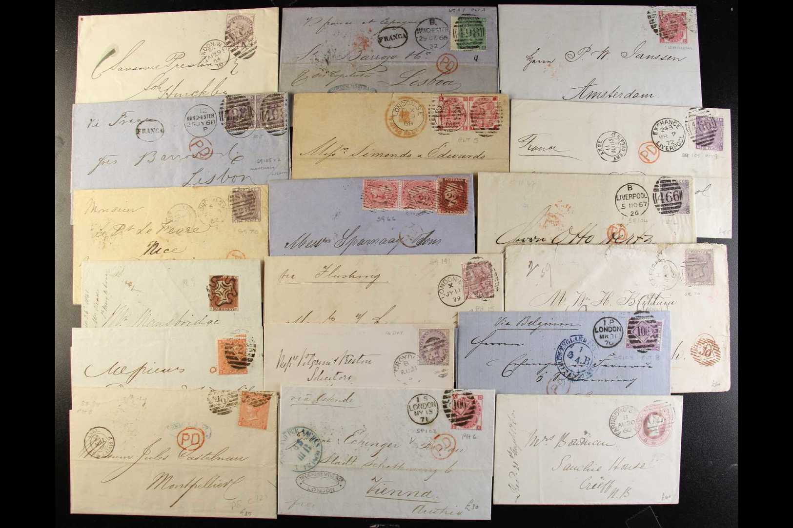 1841-1902 TREMENDOUS GROUP OF BETTER COVERS  From A Retired Dealer's Stock. With Line-engraved From 1841 1d Imperfs; Gre - Other & Unclassified