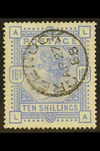 1883-84  10s Pale Ultramarine, Wmk Anchor, SG 183, Very Fine Used, Lovely Fully Dated Grenock Cds. Cat £550. For More Im - Otros & Sin Clasificación