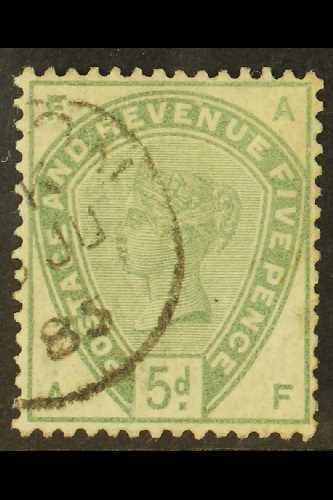 1883-84  5d Dull Green, SG 193, Fine Cds Used For More Images, Please Visit Http://www.sandafayre.com/itemdetails.aspx?s - Otros & Sin Clasificación