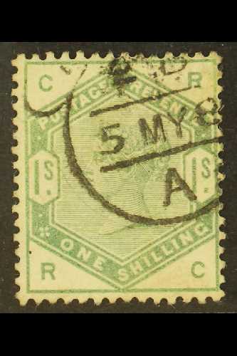 1884  1s Dull Green, SG 196, Very Fine Used With Good Colour. Cat £325. For More Images, Please Visit Http://www.sandafa - Otros & Sin Clasificación