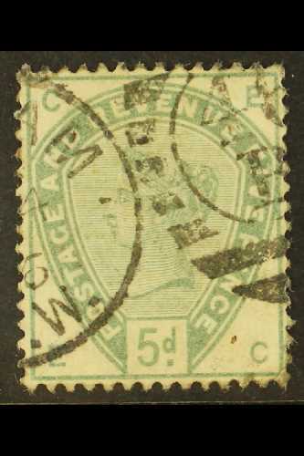 1884  5d Dull Green, SG 193, Very Fine Used With Good Colour. Cat £210. For More Images, Please Visit Http://www.sandafa - Otros & Sin Clasificación