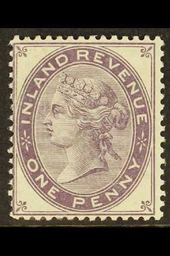 POSTAL FISCAL  1881 1d (Die 4, Plate 144) Wmk Orb Perforated COLOUR TRIAL In Dull Purple, See Note After SG Spec L123 (= - Otros & Sin Clasificación