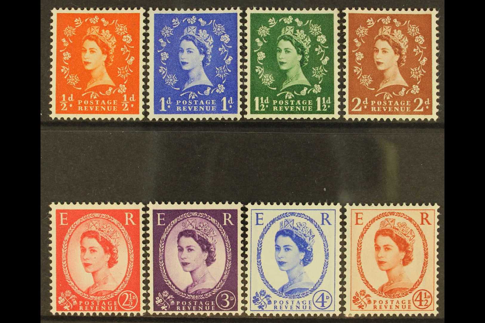 1958-61  Graphite Lined Definitive Set, SG 587/594, Very Fine Mint (8 Stamps) For More Images, Please Visit Http://www.s - Otros & Sin Clasificación