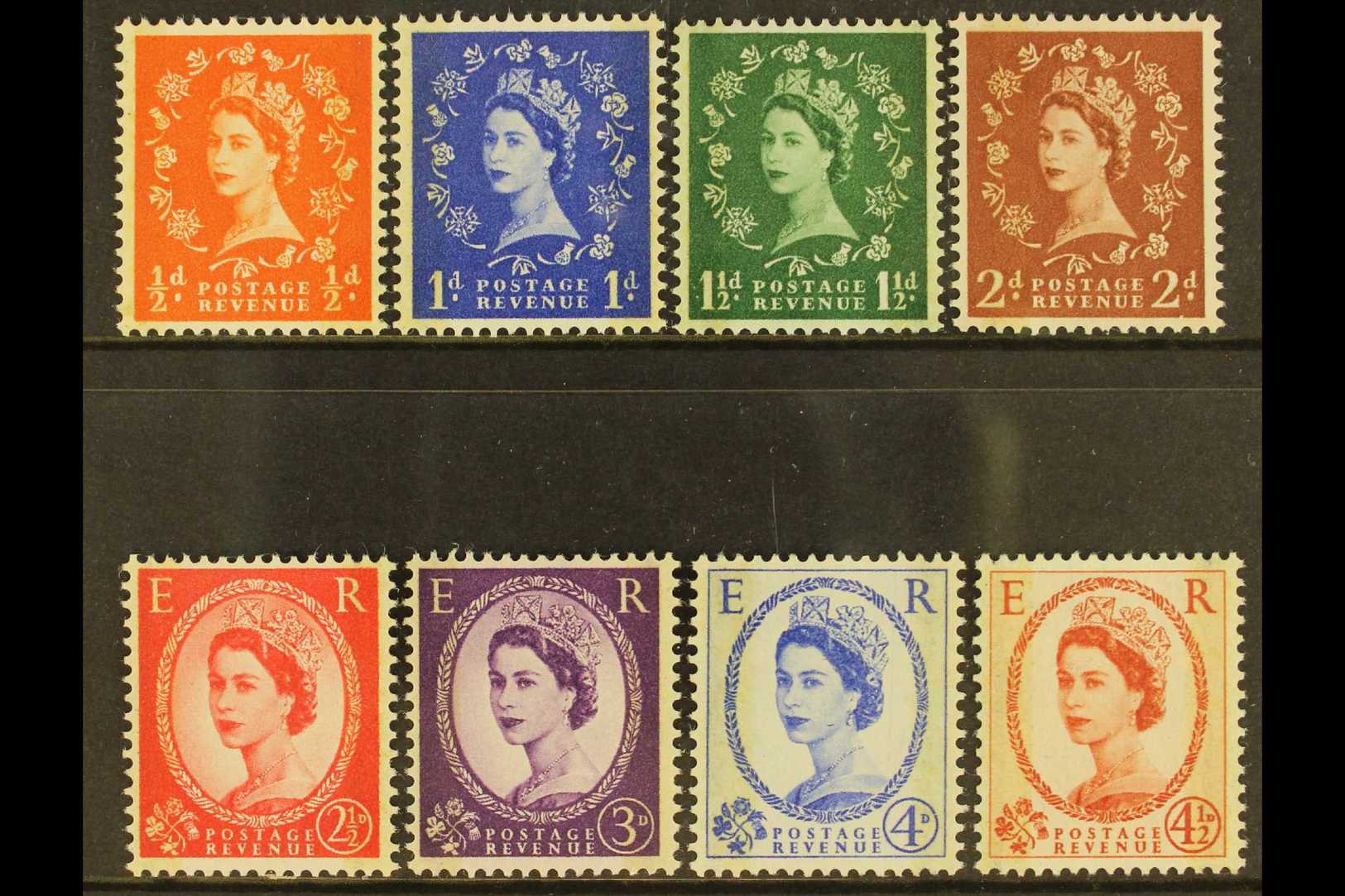 1959  Phosphor Graphite Definitive Set, SG 599/609, Never Hinged Mint (8 Stamps) For More Images, Please Visit Http://ww - Autres & Non Classés