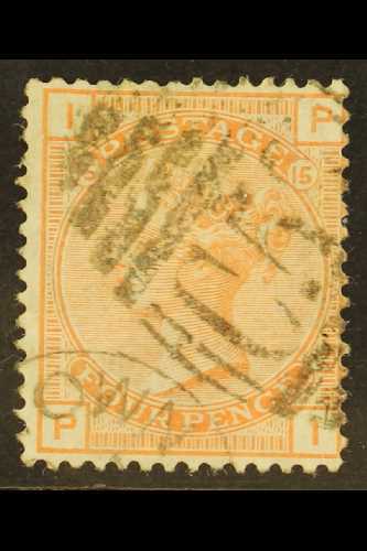 NICARAGUA  1865-81 4d Vermilion Plate 15, Wmk Large Garter, Cancelled At The British PO At Greytown With "C57" And Part  - Otros & Sin Clasificación