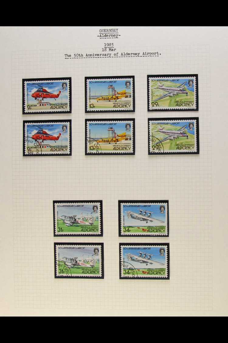 ALDERNEY  1983-1990 Complete Run, From 1983 Definitives To 1990 Royal Navy Ships Set, Both NEVER HINGED MINT And VERY FI - Autres & Non Classés