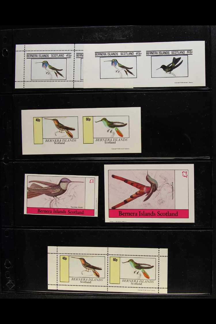 SCOTTISH ISLANDS - BIRDS TOPICALS  An All Different 1981-82 Never Hinged Mint Collection Of Local Stamp Issues And Sheet - Otros & Sin Clasificación