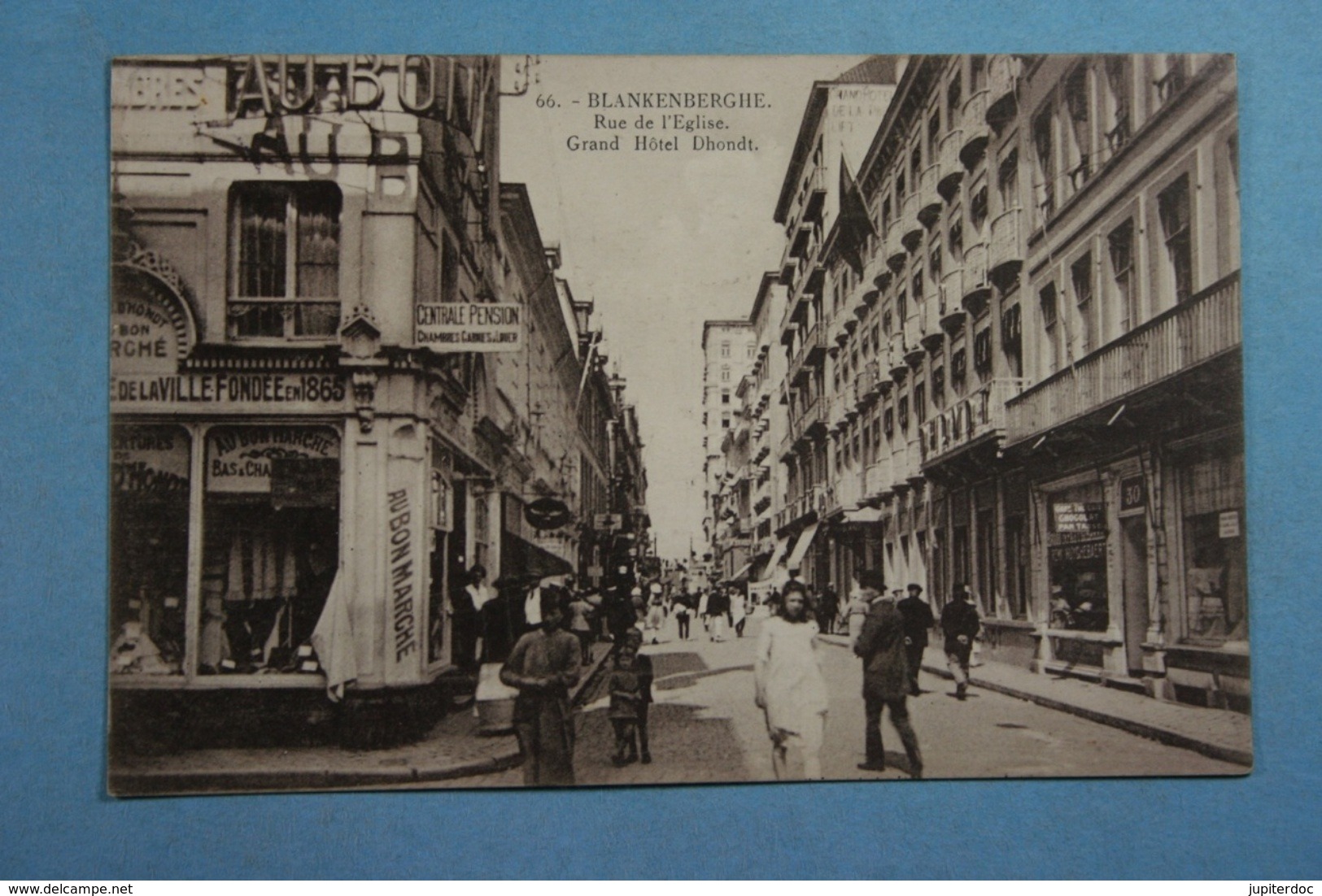 Blankenberge Rue De L'Eglise Grand Hôtel Dhondt - Blankenberge