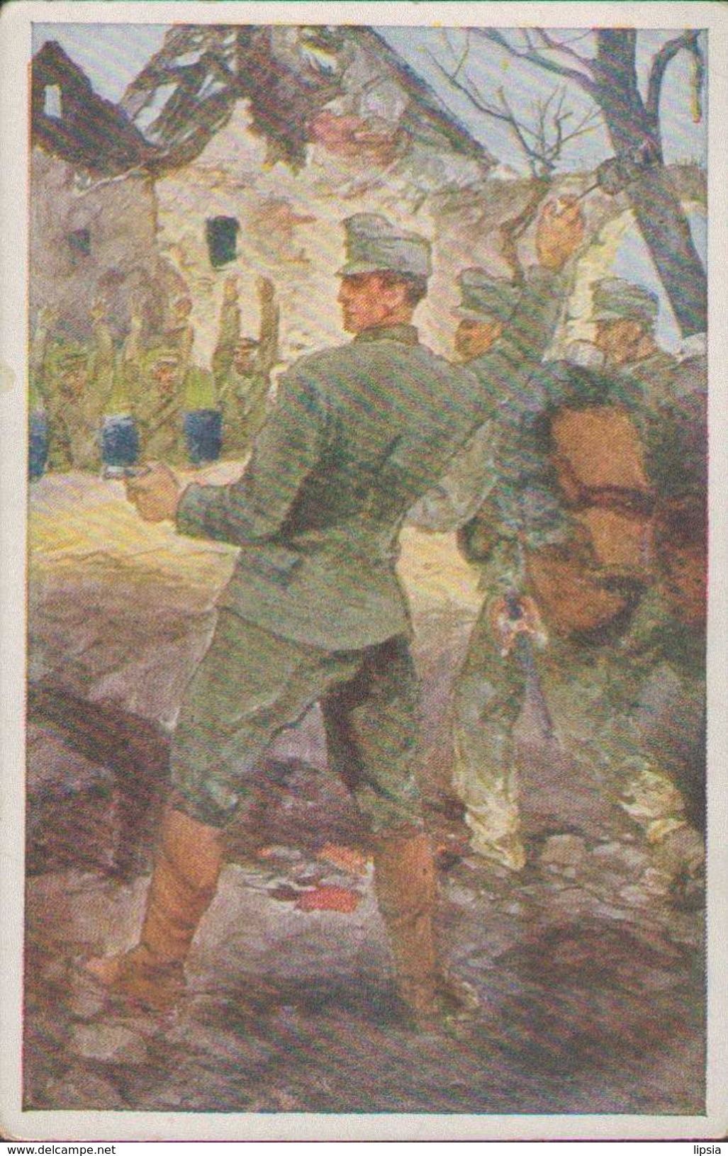 K.u.k. Soldaten Im Kampf, Rotes-Kreuz Postkarte, Kriegsfürsorgeamt, Goldenes Buch Der Armee, Militär, Weltkrieg - Guerra 1914-18