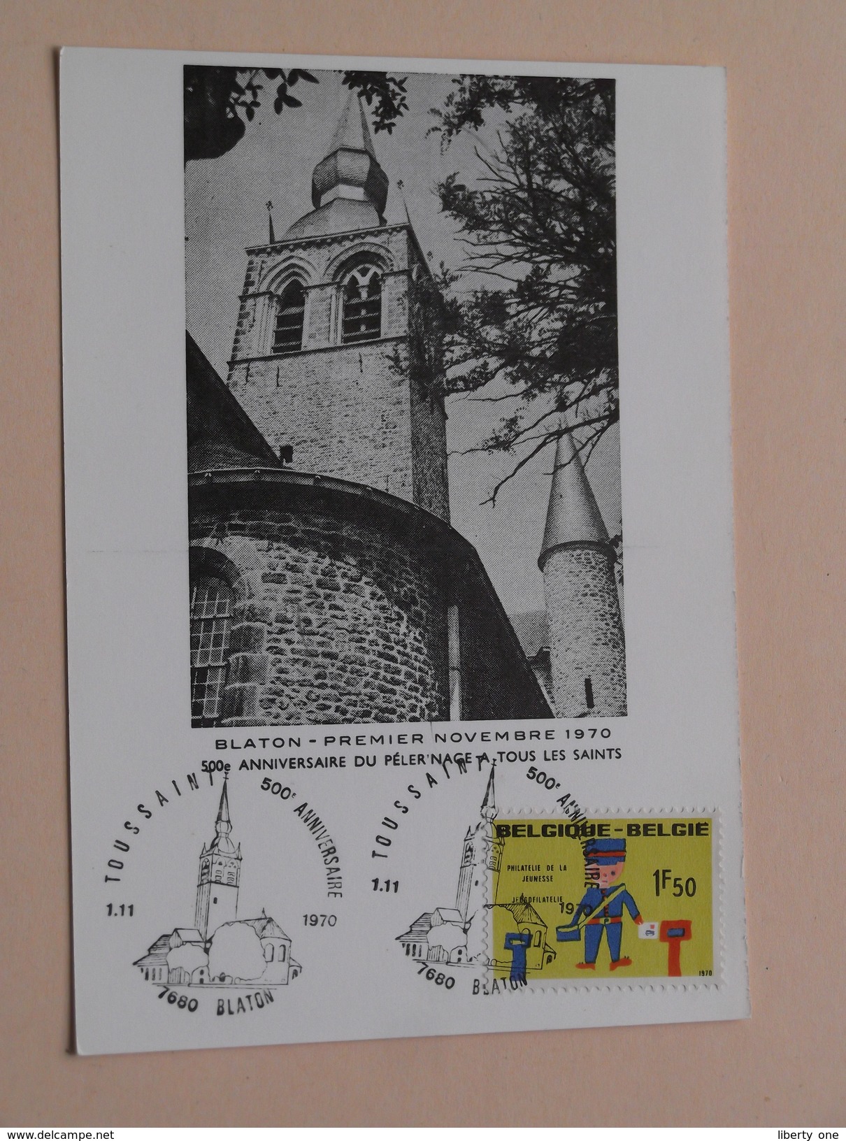 500e Anniversaire Du Pélerinage A Tous Les Saints BLATON - 1-11-1970 Timbres Post ( Details Zie Foto's ) ! - Bernissart