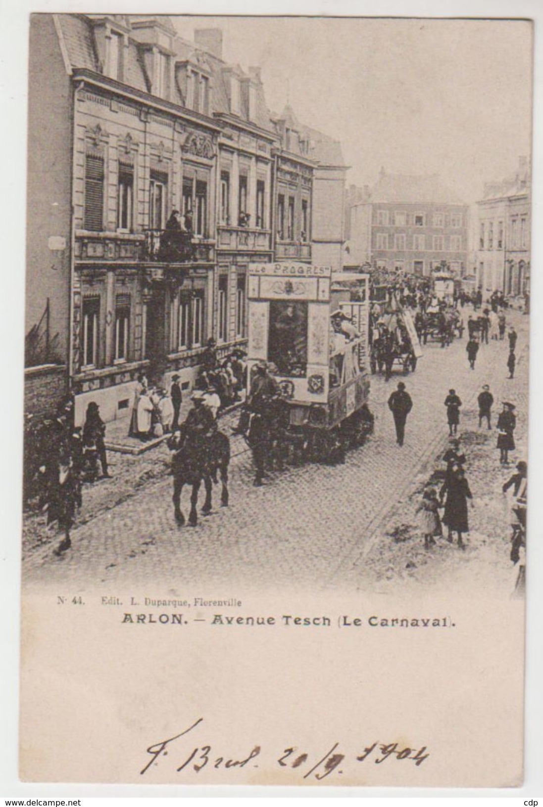 RARE   Cpa Arlon    Carnaval    1904 - Arlon