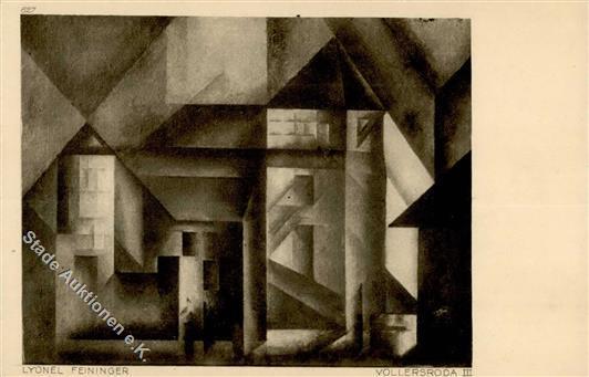 Feininger, Lyonel Vollersroda III Künstler-Karte I- - Autres & Non Classés