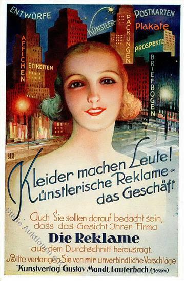 LAUTERBACH,Hessen - Künstler-Postkarten-Verlag Gustav Mandt - Künstlerische Reklame I - Reclame