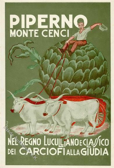 ROM - PIPERNO MONTE CENCI - Landwirtschaft - Künstlerkarte I-II Paysans - Pubblicitari