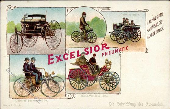 Werbung Excelsior Pneumatic Oldtimer  Werbe AK I-II Publicite - Reclame