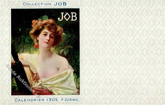 Werbung Job Sign. Gervais, P. Künstlerkarte I-II Publicite - Reclame