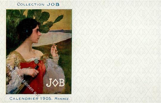 Werbung Job Sign. Maxence Künstlerkarte I-II Publicite - Reclame