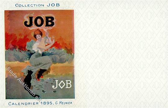 Werbung Job Sign. Meunier, G.  Künstlerkarte I-II Publicite - Reclame