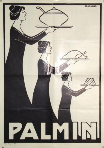 Werbung Palmin Plakat Ca. 42 X 59 Cm Sign. Knab, A. Rs Rezepte Der Guten Alten Zeit I-II Publicite - Reclame