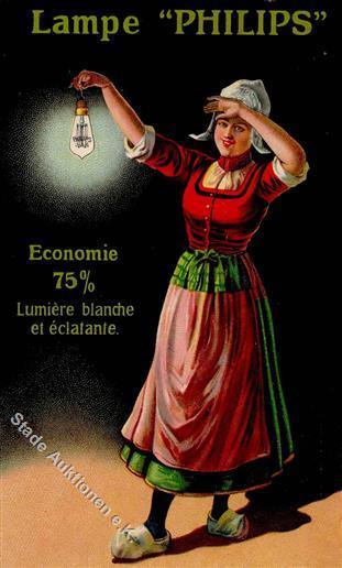 Werbung Philips Lampen Glühbirnen Werbe AK 1912 I-II Publicite - Reclame